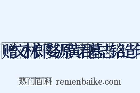 赠文林郎婺源黄君墓志铭造句是什么意思的图片